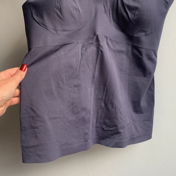 knix LuxeLift Tank Top Built-in Bra Grey SzL - Picture 4 of 7